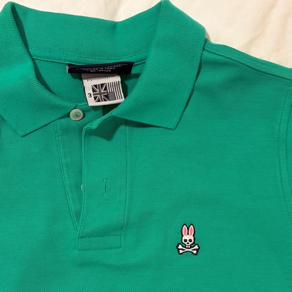 Psycho Bunny Polo Pique Shirt Trio set combo - Lavender, Green, Fuchsia - Picture 4 of 11